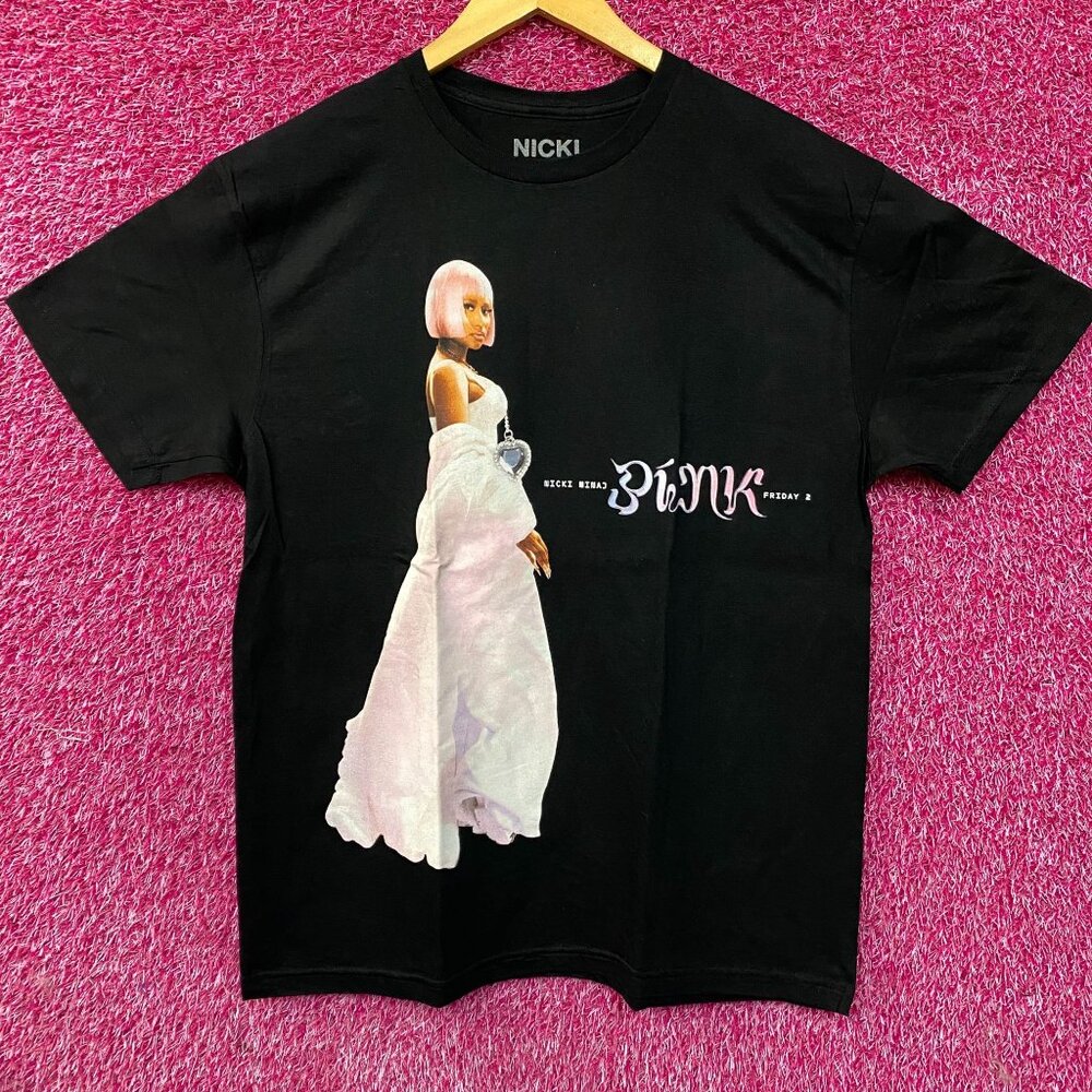 Nicki Minaj Pink Friday 2 Album Cover Graphic T-Shirt Large